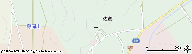 兵庫県丹波篠山市佐倉232周辺の地図