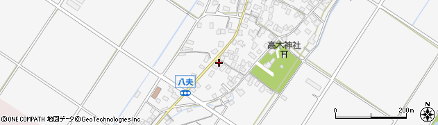 滋賀県野洲市八夫1360周辺の地図