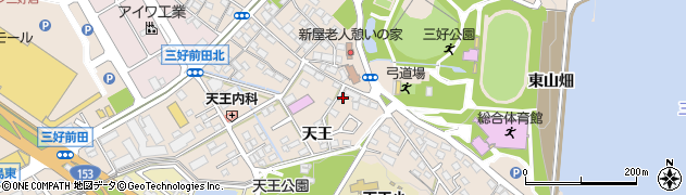 愛知県みよし市三好町天王7周辺の地図