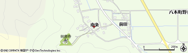 京都府南丹市八木町野条（南条）周辺の地図