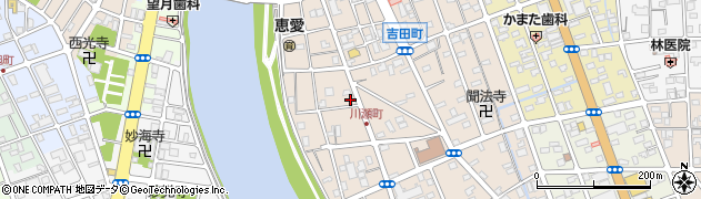 飯田理容店周辺の地図