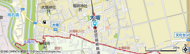 静岡県三島市周辺の地図
