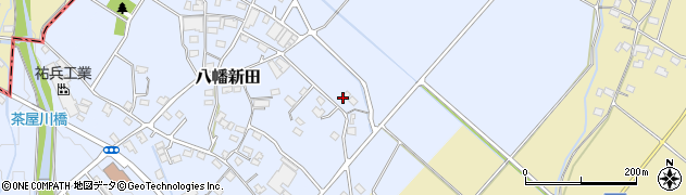 八幡新田区コミュニティセンター周辺の地図