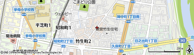 愛知県豊田市竹生町周辺の地図