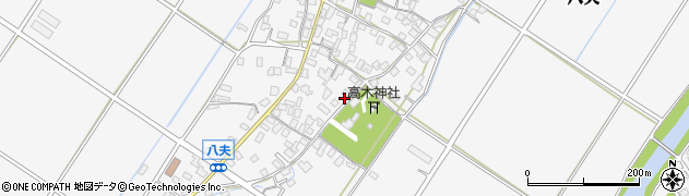 滋賀県野洲市八夫1458周辺の地図