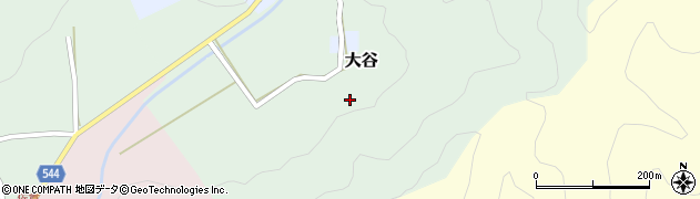 兵庫県丹波篠山市大谷71周辺の地図