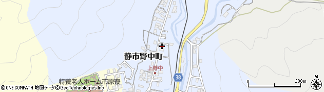 京都府京都市左京区静市野中町周辺の地図