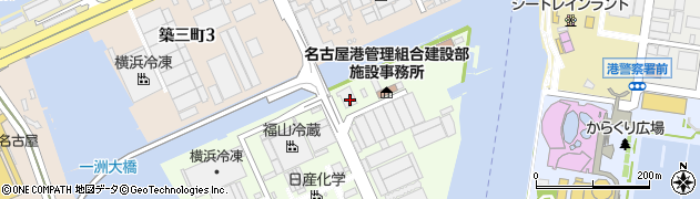 愛知県名古屋市港区築地町1周辺の地図
