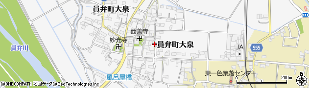 三重県いなべ市員弁町大泉810周辺の地図