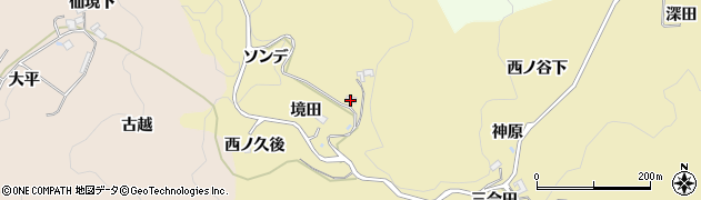 愛知県豊田市上佐切町（ソンデ）周辺の地図