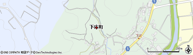 岡山県美作市下庄町周辺の地図