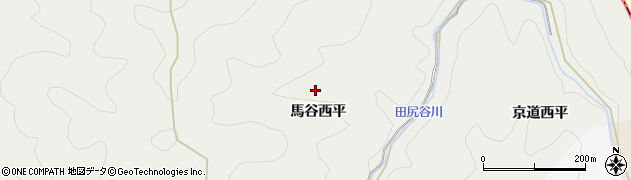 京都府京都市右京区京北細野町馬谷西平周辺の地図