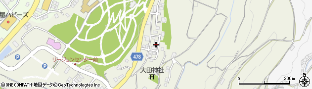 岡山県津山市大田593周辺の地図