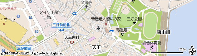 愛知県みよし市三好町天王15周辺の地図