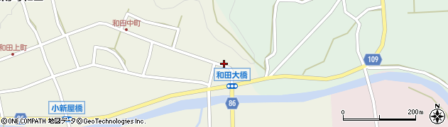 和田下町周辺の地図