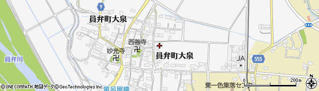 三重県いなべ市員弁町大泉802周辺の地図