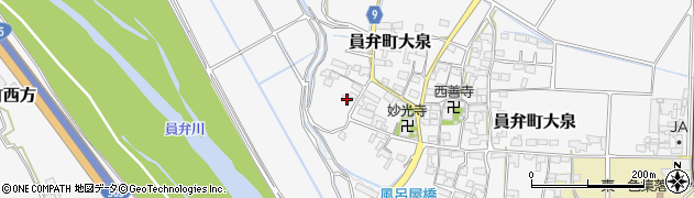 三重県いなべ市員弁町西方318周辺の地図
