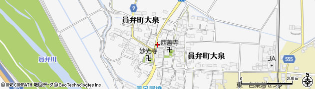 三重県いなべ市員弁町大泉835周辺の地図