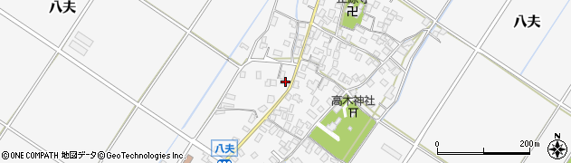 滋賀県野洲市八夫1408周辺の地図