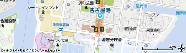 ファミリーマート名古屋港店周辺の地図
