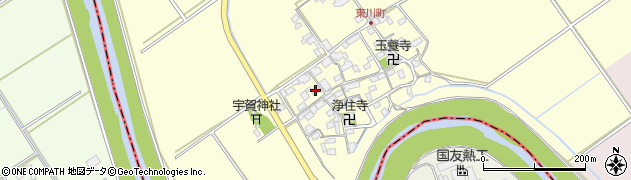 滋賀県近江八幡市東川町523周辺の地図