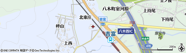 京都府南丹市八木町木原（北東庄）周辺の地図