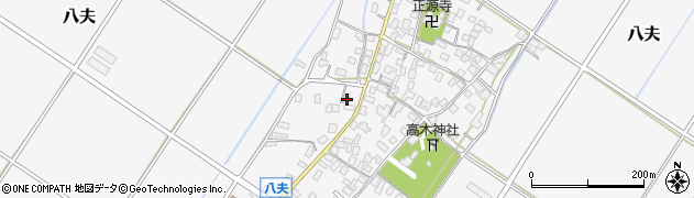 滋賀県野洲市八夫1405周辺の地図