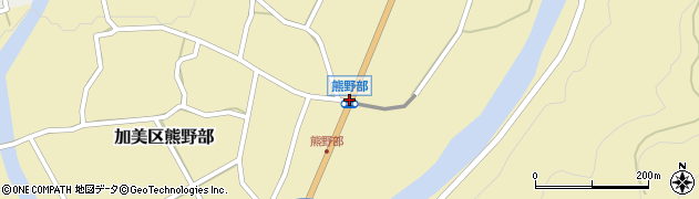 熊野部周辺の地図