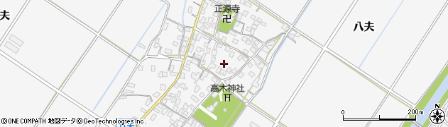 滋賀県野洲市八夫周辺の地図