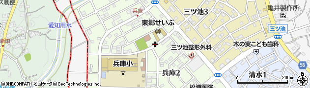 部田山﻿コミュニティセンター前周辺の地図