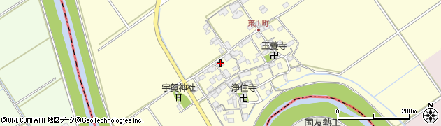 滋賀県近江八幡市東川町519周辺の地図