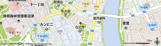 静岡県沼津市下小路町周辺の地図