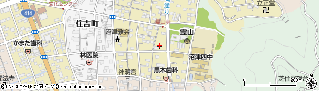 静岡県沼津市本郷町周辺の地図