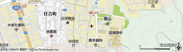 静岡県沼津市本郷町周辺の地図
