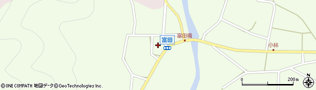 兵庫県丹波市山南町小野尻富田551周辺の地図