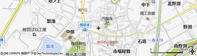 愛知県東郷町（愛知郡）春木（北所屋敷）周辺の地図