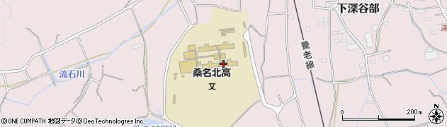 桑名北高校事務室周辺の地図