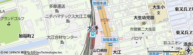 大江駅周辺の地図