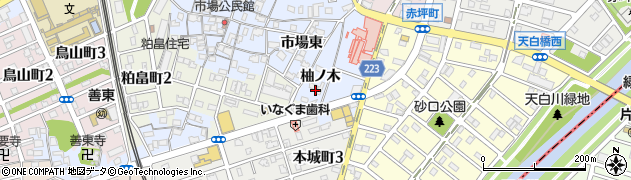 愛知県名古屋市南区笠寺町（柚ノ木）周辺の地図