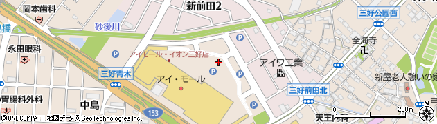 愛知県みよし市三好町周辺の地図