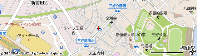 三河商事株式会社　三好営業所周辺の地図