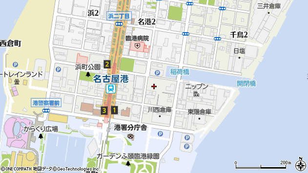 〒455-0032 愛知県名古屋市港区入船の地図