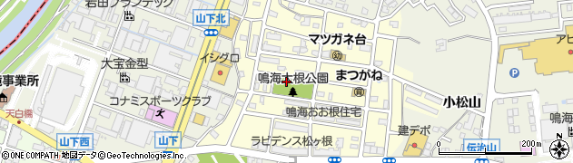 愛知県名古屋市緑区松が根台周辺の地図