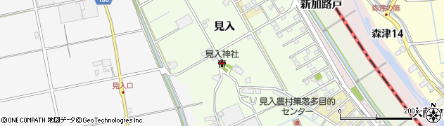 見入神社周辺の地図
