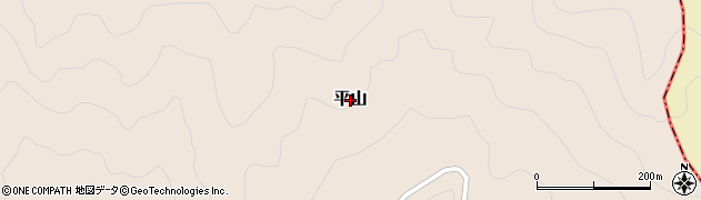 愛知県設楽町（北設楽郡）平山周辺の地図