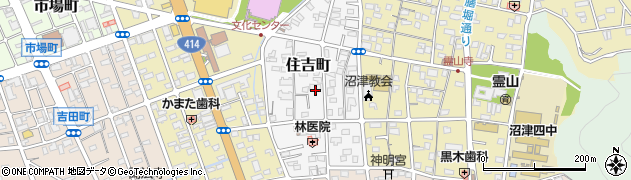 静岡県沼津市住吉町周辺の地図