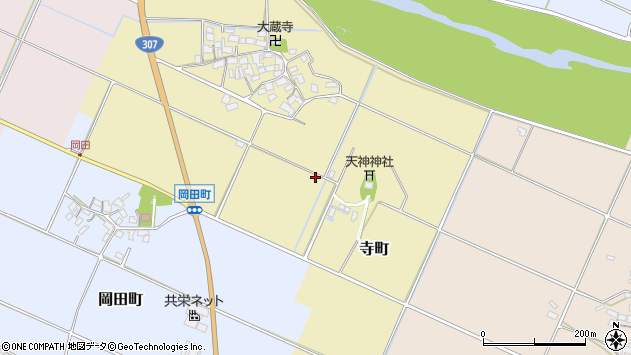 〒527-0052 滋賀県東近江市寺町の地図