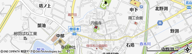 円盛寺周辺の地図