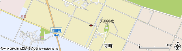 滋賀県東近江市寺町周辺の地図