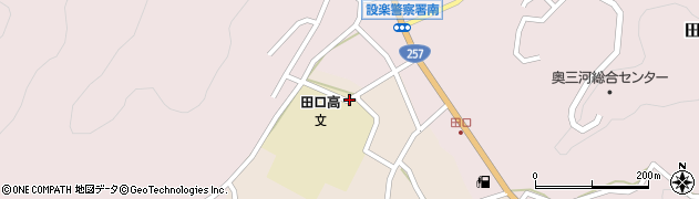 田口高校前周辺の地図